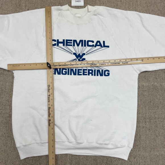 vintage chemical engineering sweatshirt mens xl white 1990s - Picture 4 of 8